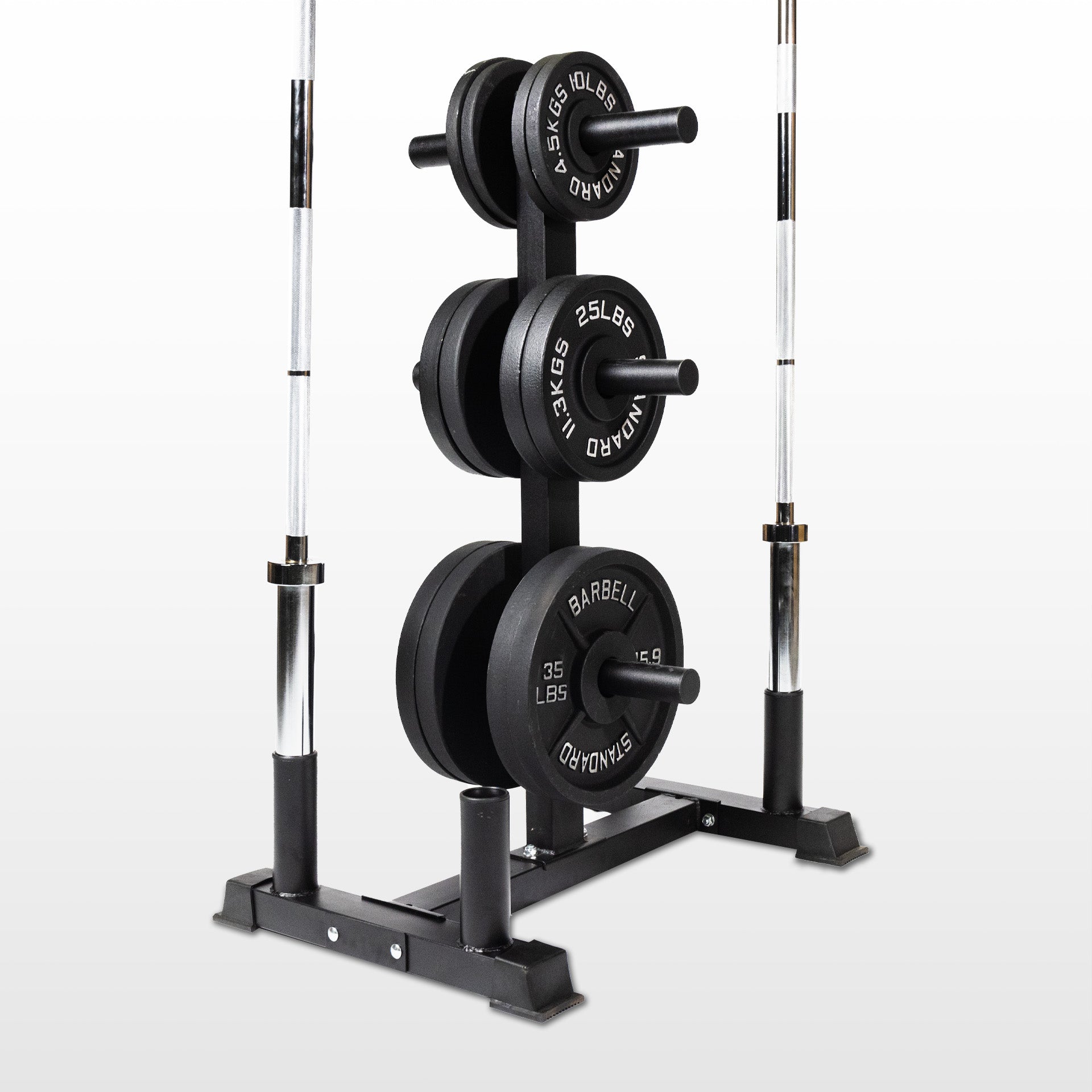 Olympic Weight Plate Tree and Barbell Storage